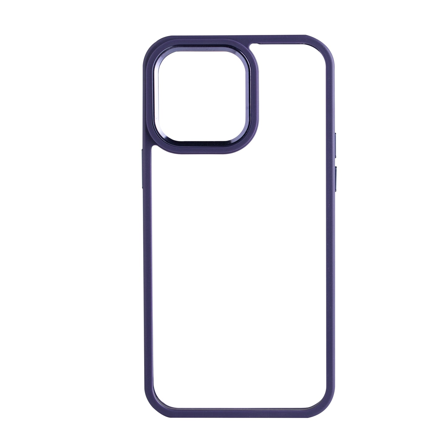 J-Case Deep Purple Transparent Back Case with Borders