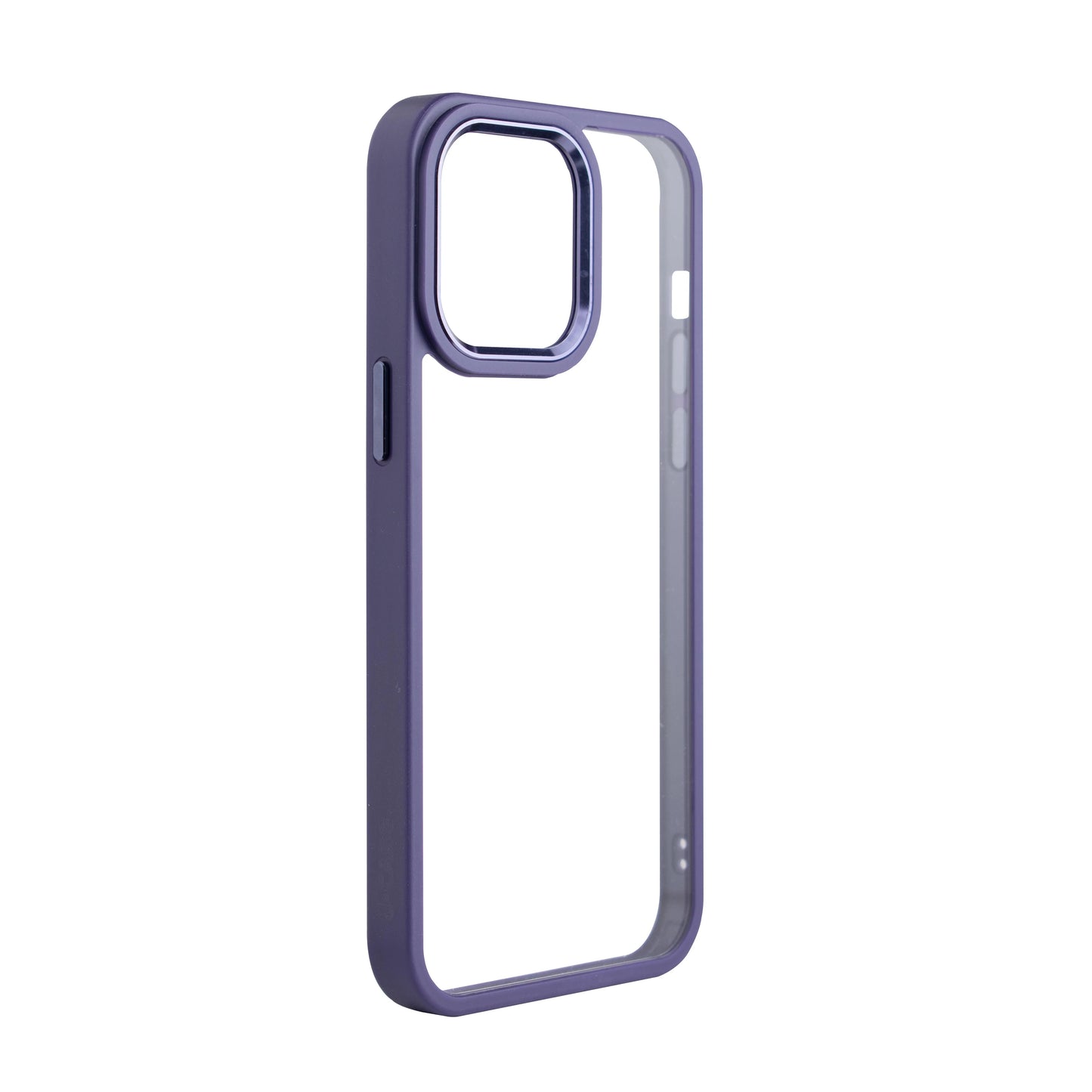 J-Case Deep Purple Transparent Back Case with Borders