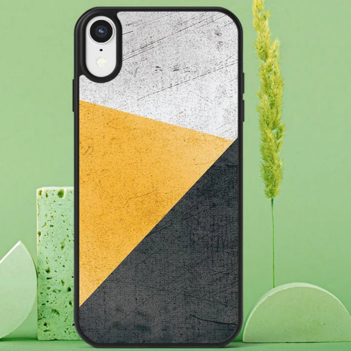 Customized Black Yellow Abstract Mobile Case