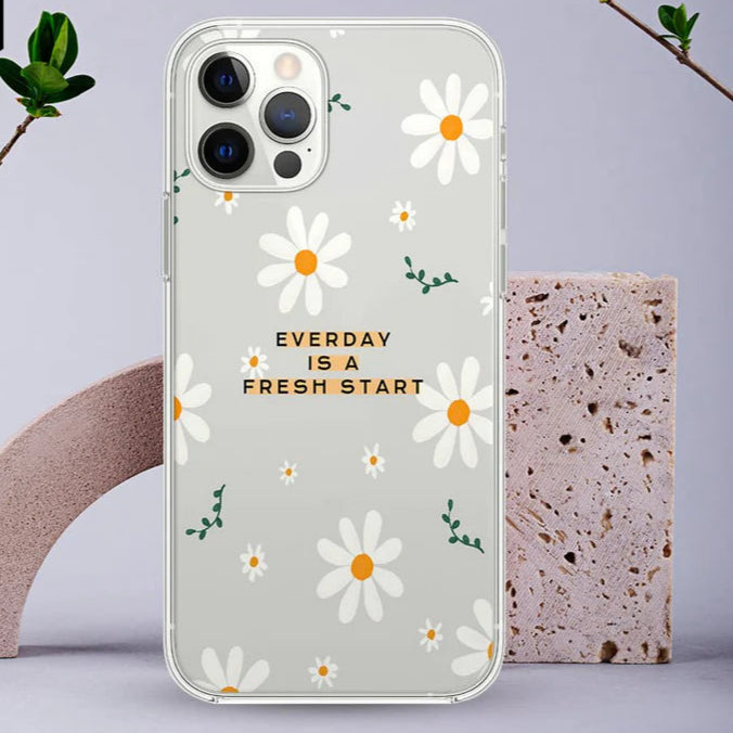 Customized Daisy Everyday Transparent Design Mobile Case