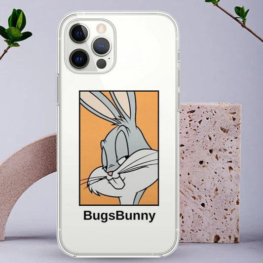 Customized Bugs Bunny Transparent Design Mobile Case